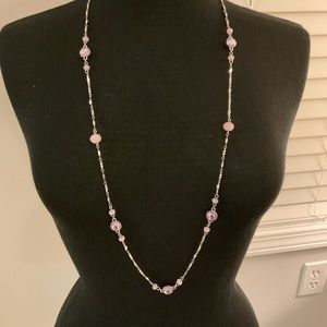 Lavender, beaded necklace